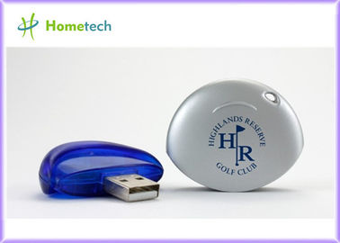 회사 선물 USB 섬광 드라이브, 로고, 싼 512MB 펜 드라이브 파랑 색깔을 가진 플라스틱 USB 기억