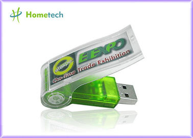 2GB/4GB 인쇄되는 플라스틱 강선전도 USB 지팡이, 회전대 펜 드라이브 관례