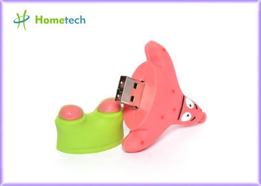 사무실을 위한 분홍색 고무 만화 USB 섬광 드라이브/승리 7 펜 드라이브 카드