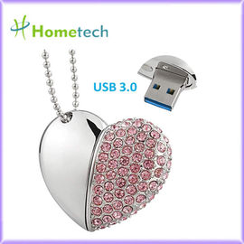 USB 3.0 32GB 목걸이 수정같은 심장 USB 섬광 드라이브