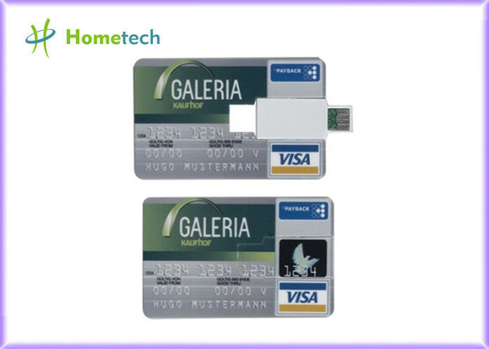 선물 신용 카드 USB 기억 장치/512MB 큰 수용량 엄지 드라이브 풀 컬러 로고 인쇄