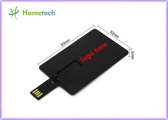 까만 플라스틱 신용 카드/카드 주문 로고 비즈니스 설계 Usb 섬광 드라이브 지팡이 4GB 8GB 16GB 32GB