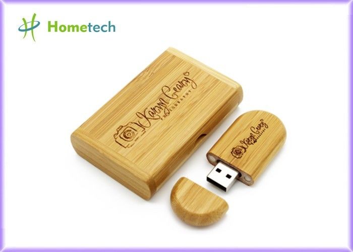 사진술 선물 나무로 되는 USB 섬광 드라이브, 주문 로고 대나무 USB 기억 드라이브