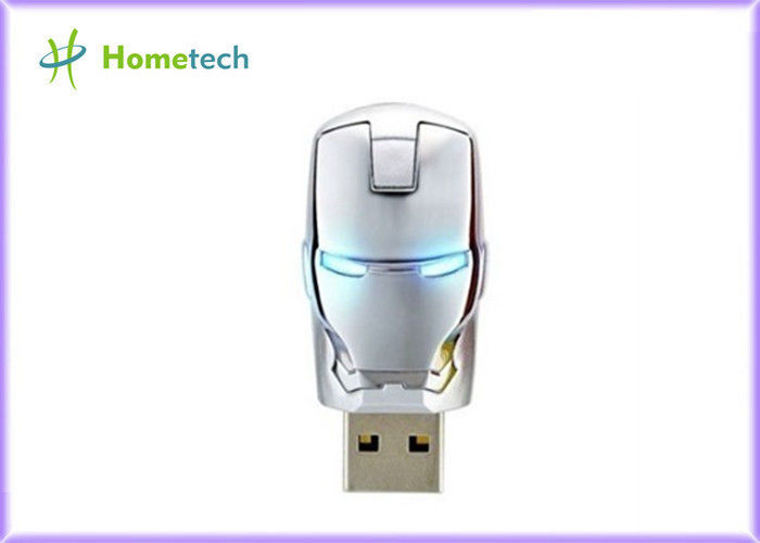 흠 없는 복수자 철 남자 LED 섬광 4GB 플라스틱 USB 섬광 2.0 기억 드라이브 지팡이