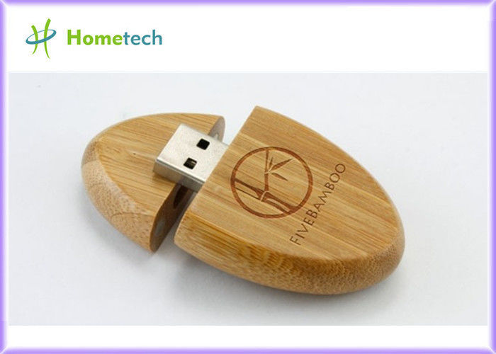 주문 나무로 되는 USB 플래시 디스크 2.0&amp; 3.0 지원 상자를 가진 자연적인 대나무 나무 USB 펜 드라이브는 로고를 새깁니다
