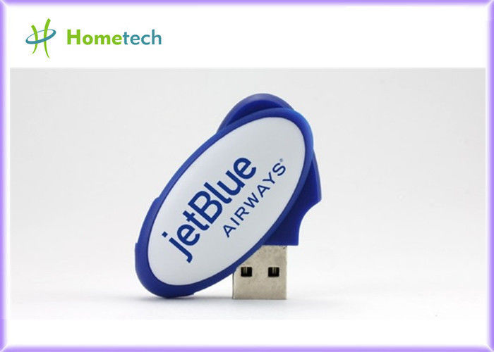 OEM 파란 플라스틱 usb 섬광 엄지 드라이브 8GB의 pendrive 주문을 받아서 만들어진 로고 USB를 가진 플라스틱 USB 기억 2.0