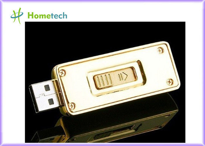 상한 USB 1.1/2.0 금속 엄지 드라이브 골드 바 2GB 4GB 8GB 16GB 32GB