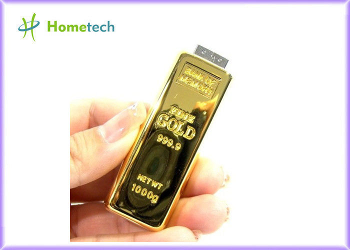 상한 USB 1.1/2.0 금속 엄지 드라이브 골드 바 2GB 4GB 8GB 16GB 32GB