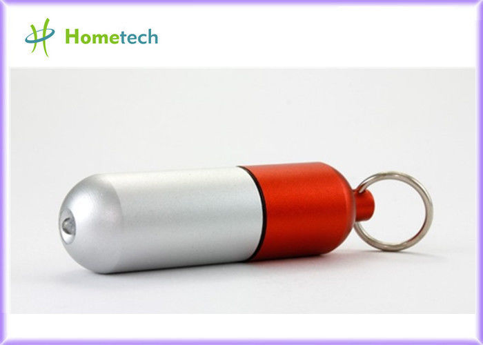 은 &amp; 빨간 의사 선물 4GB 주문 사랑스러운 금속 선전용 알루미늄 합금 캡슐 알약은 USB 섬광 드라이브를 형성했습니다