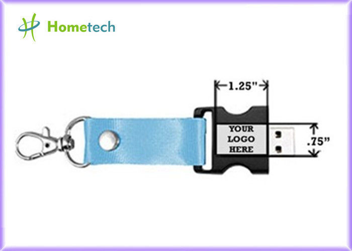 고품질 선물 공원을 위한 선전용 인쇄된 방아끈 목 결박 USB 섬광 드라이브