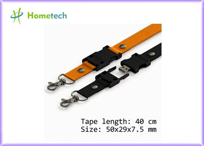 고품질 선물 공원을 위한 선전용 인쇄된 방아끈 목 결박 USB 섬광 드라이브