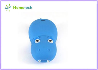 3D 학생을 위한 동물성 파란 만화 USB 섬광 드라이브 1GB는, 주문을 받아서 만듭니다