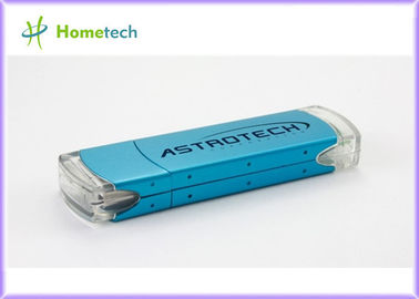 진짜 수용량 플라스틱 USB 섬광 드라이브, 부호 매김 파란 USB 섬광은 몹니다