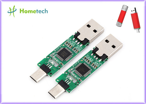 상자 유숙 없는 OTG 칩 휴대전화 USB 섬광 드라이브 금속/플라스틱