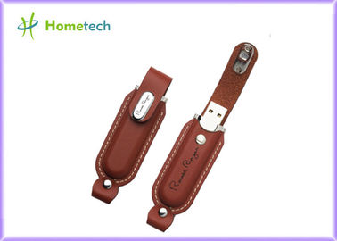 휴대용 창조적인 가죽 USB 지팡이/검정 가죽 USB 기억 디스크