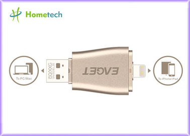 주문 Iphone를 위한 1 알루미늄에 대하여 휴대용 인조 인간 OTG USB 섬광 드라이브 128gb 3 온라인 제조
