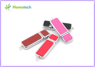 주문 선전용 engravable 가죽 USB 섬광 드라이브 주문 로고 인쇄 온라인 제조