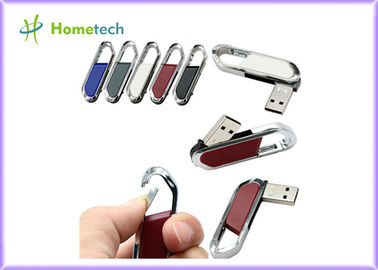 주문 고속 가죽 USB 플래시 디스크 64gb/FCC RoHS 기준을 가진 USB 2.0 펜 드라이브 4gb 온라인 제조