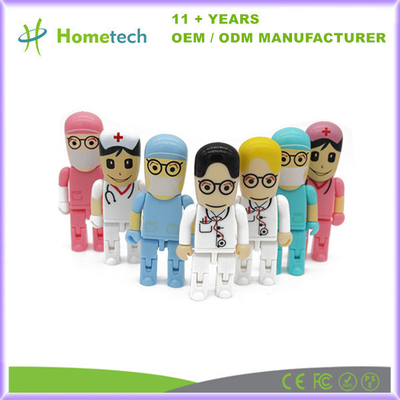 주문 의사 모양 플라스틱 USB 플래시 드라이브 메모리 스틱 8GB 16GB 32GB 3D USB 3.0 플래시 드라이브 온라인 제조
