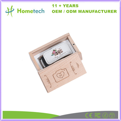 주문 맞춤형 사진 결혼 선물 가죽 USB 플래시 디스크 8GB 16GB 32GB 128GB Pendrive 온라인 제조