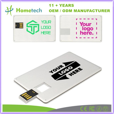 주문 로고 인쇄 및 OEM을 받아 들인 주식 비즈니스 카드 USB 플래시 드라이브 온라인 제조