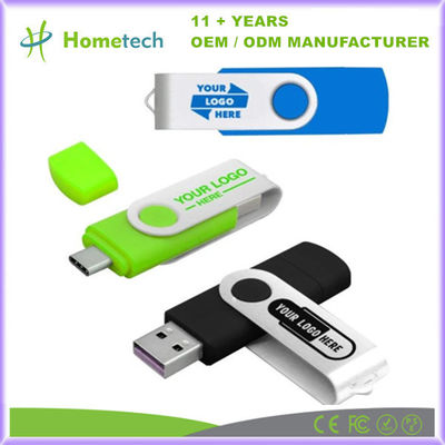 주문 스웨빌 OTG USB C 플래시 드라이브 최대 200MB/s 기록 속도 충격 방지 사용자 정의 인쇄 온라인 제조