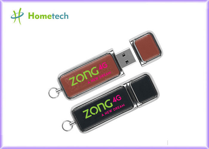 선전용 engravable 가죽 USB 섬광 드라이브 주문 로고 인쇄