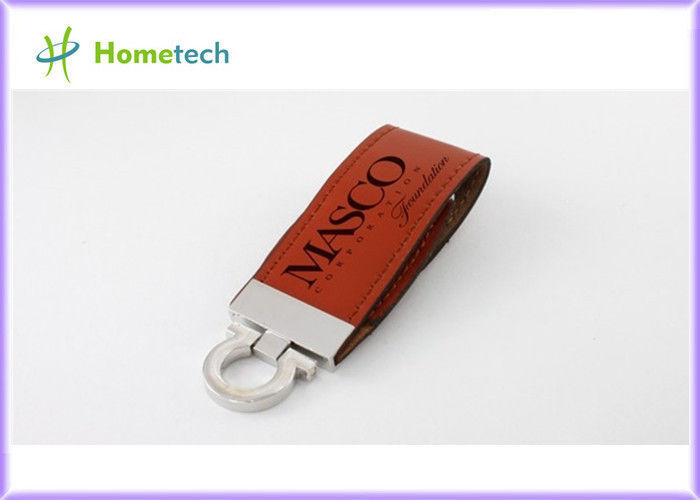 USB 2.0 가죽 기억 지팡이 USB 섬광 드라이브 U 디스크 4GB/8GB/16GB