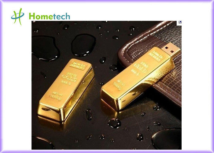 선전용 선물 금속 골드 바 엄지 드라이브 펜 USB 섬광 드라이브