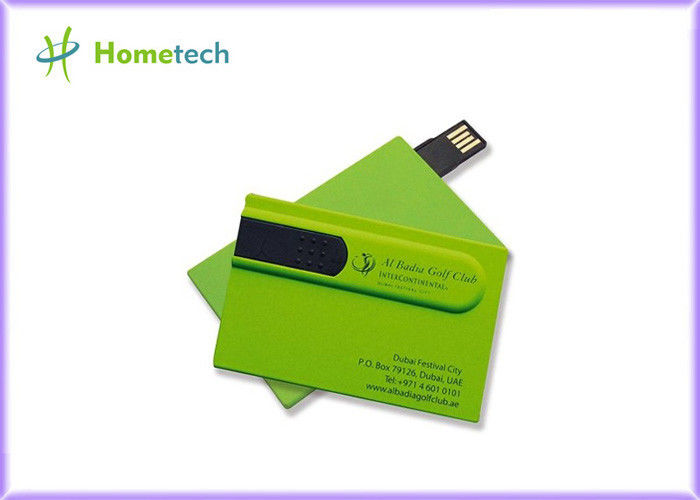 녹색 신용 카드 USB 2.0 기억 장치, 주문 엄지 드라이브