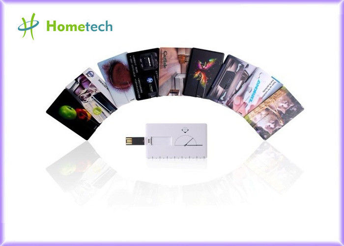 장방형 승진 선물을 위해 인쇄되는 호리호리한 신용 카드 USB 기억 장치