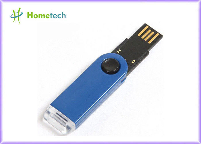 파란 플라스틱 강선전도 USB는 선물, 플라스틱 32gb 섬광 드라이브를 위해 찌릅니다