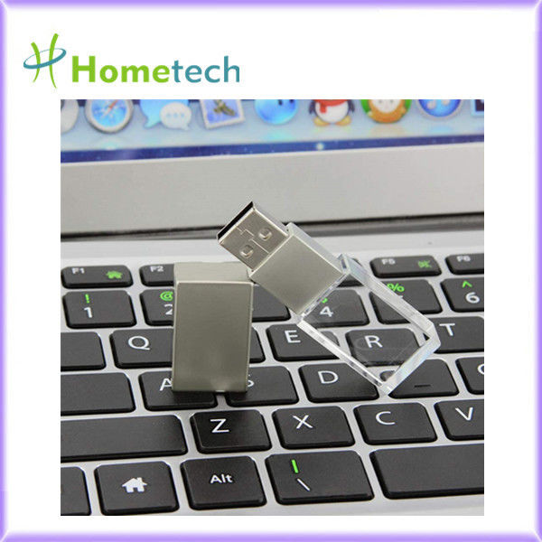 고속도 USB2.0/3.0 맞춘 모양 USB 플래시는 사업상 선물을 요구하는 승진 LED 크리스탈 USB 플래쉬 드라이브를 운전합니다