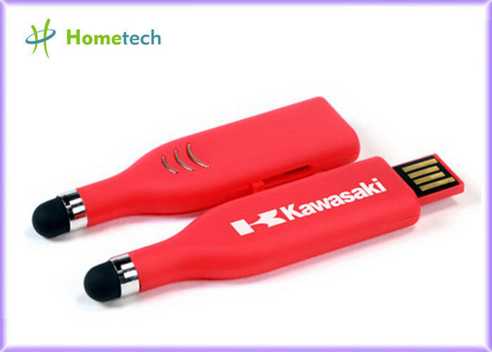 접촉 펜 USB 섬광 드라이브, 빨간 고용량 USB 기억 지팡이