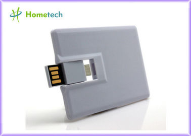 똑똑한 전화를 위한 백색 플라스틱 신용 카드 OTG/이동 전화 USB 섬광 드라이브 16GB 32GB