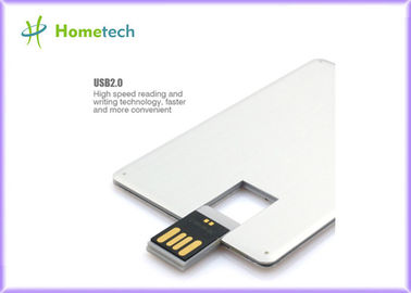 마이크로 컴퓨터는 금속 신용 카드 Usb 섬광 드라이브 2GB/4GB/8GB/16GB를 주문을 받아서 만들었습니다