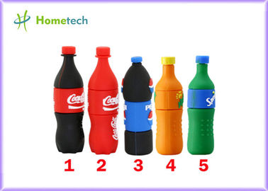 Mirinda & Sprite & 콜라는 창조적인 U 디스크 드라이버 4GB 8GB 16GB 32GB를 병에 넣습니다