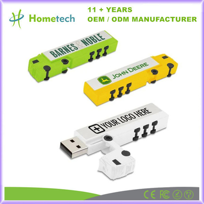 플라스틱 트럭 모양 USB 메모리 플래시 16GB 32GB 64GB USB 펜드라이브 로고 인쇄