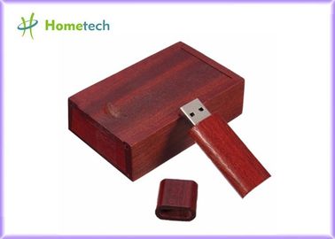 호두 나무 상자를 가진 Rectagnel 작풍 USB 섬광 드라이브 기록병 Coulor 인쇄