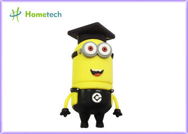 3D 검정 만화 USB의 제일 가격을 가진 주문 USB 섬광 드라이브, 까만 앞잡이 USB 섬광 드라이브