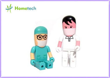 관례 USB는 모양 플라스틱 USB 플래시 메모리 만화 인물 USB 섬광 드라이브를 몹니다