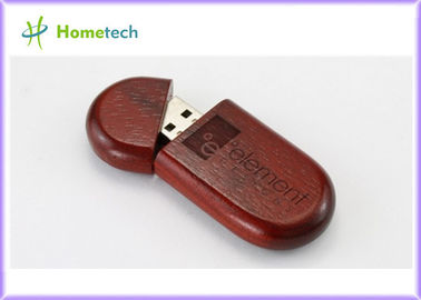 타원형 나무로 되는 포탄 USB 섬광 드라이브