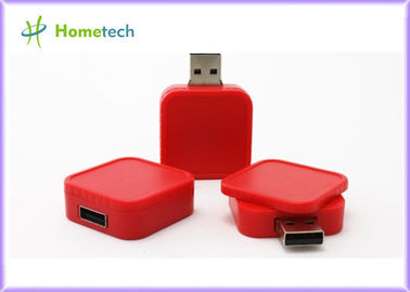 손님 회전하는 정연한 플라스틱 Usb 드라이브 사각 회전대 Usb 섬광 드라이브를 위한 심천 최저가 선물