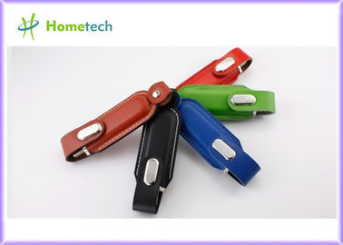 4GB 회전대 가죽 USB 플래시 디스크 USB 2.0 기준 가죽 USB 펜