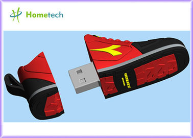 선전용 선물 주문 연약한 pvc 고무 스포츠 신발 주문 로고 지팡이 usb 섬광 드라이브