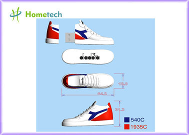 백색 운동화 관례 usb 2.0 저속한 드라이브 2gb 4gb 8gb 16gb 32gb 64gb 주문 로고 마이크로 usb 기억 지팡이