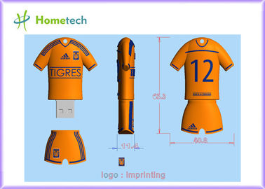 개인화된 주문을 받아서 만들어진 USB 섬광 드라이브 TIGRES 풋볼 팀 poolo 셔츠 만화 USB 기억
