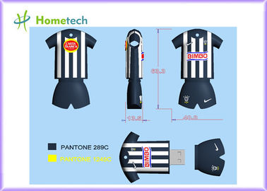 Pantone는 rayados 폴로 셔츠 USB 섬광 드라이브 고속 2.0 공용영역에 의하여 읽힌 속도를 주문을 받아서 만들었습니다