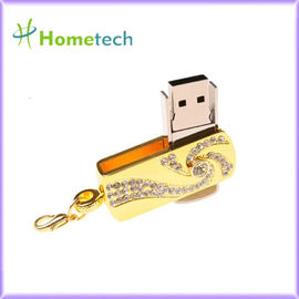 Pendrive 32gb 펜 드라이브 기억 지팡이 금 스테인리스 회전하는 열쇠 고리 8gb 16gb