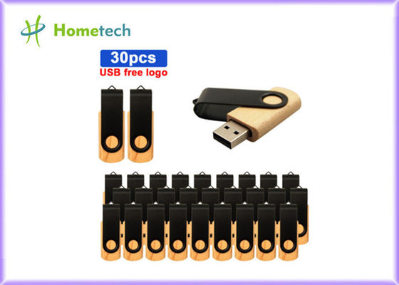 완전히 능력 금속 나무로 된 Usb 플래쉬 드라이브 회전 CE FCC 로에스는 증명했습니다